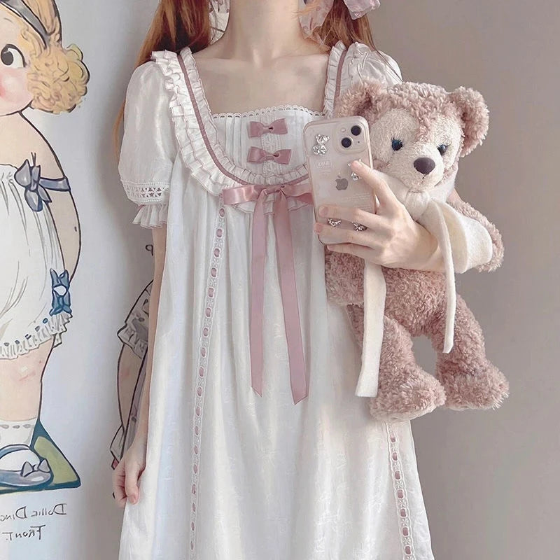 Pretty Princess nightgown styled for a sweet Victorian doll DDLG bedtime aesthetic