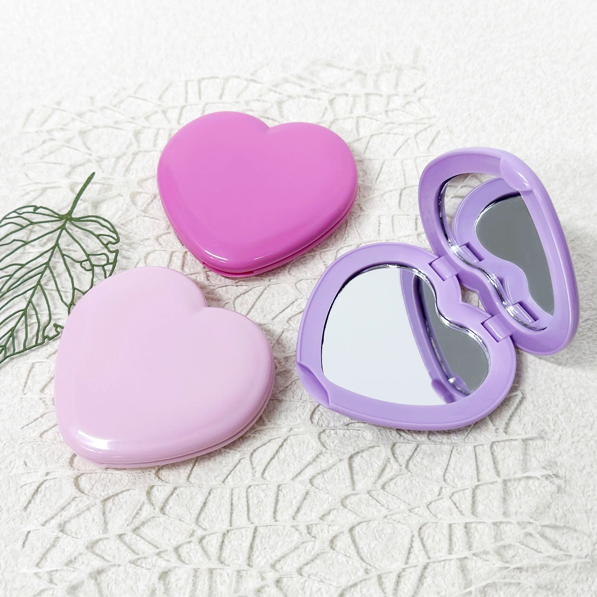 Purple Haze Mirror Trio set of 3 compact mirrors in purple gradient shades