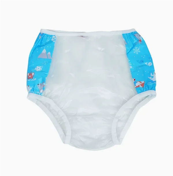 Rainbow Muse diaper cover with comfy elastic waist and legs