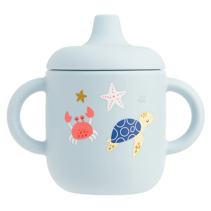 Reusable pastel sippy bottle designed for DDLG and ABDL littlespace lifestyle