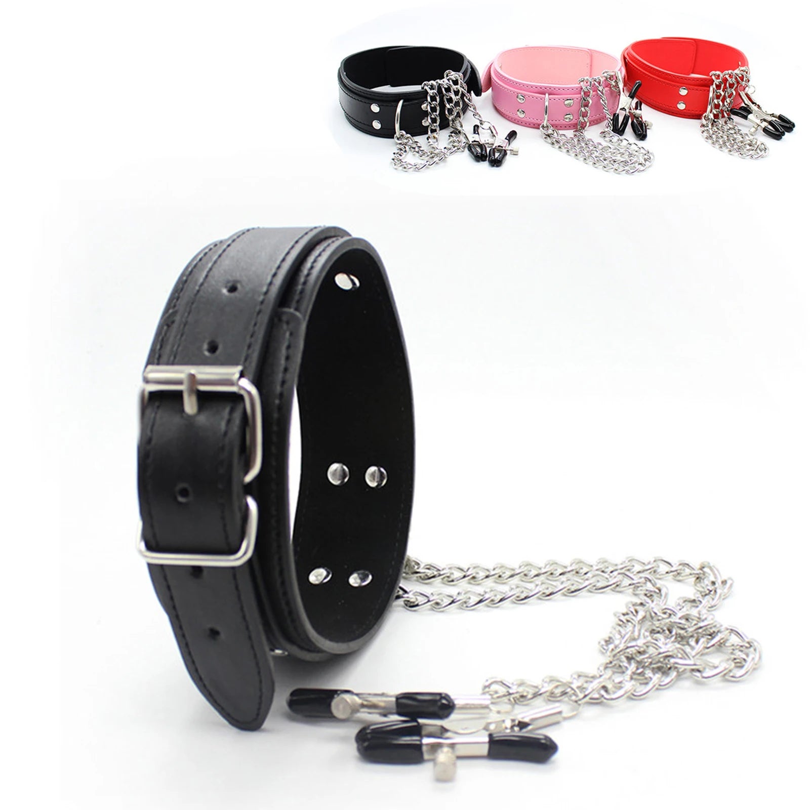Sexy kinky body clip choker set for DDLG, cutebaddie aesthetic, and playful flirty fantasy outfits