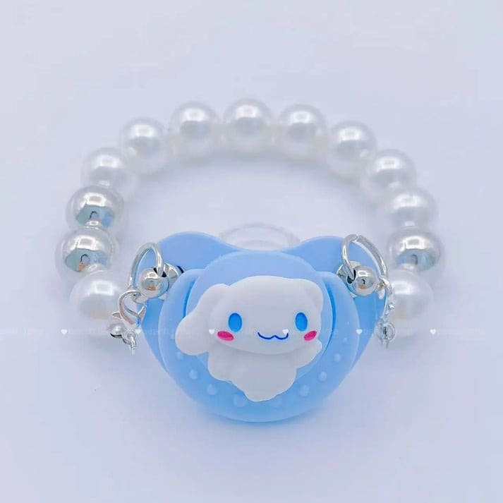 Gentle silicone pacifier Bunnywish with whimsical design, perfect for calming babies and adding a touch of magic to nap time.