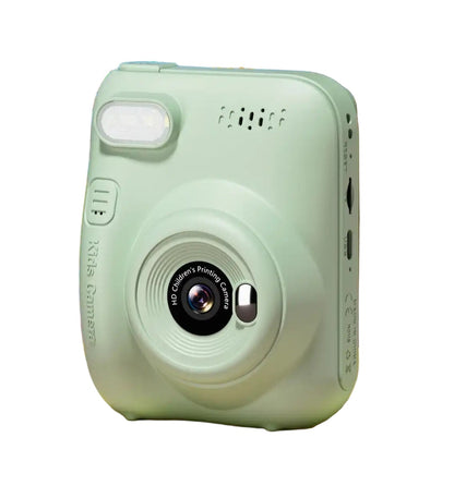 Green Snap Pop Camera with instant photo printing and creative accessories