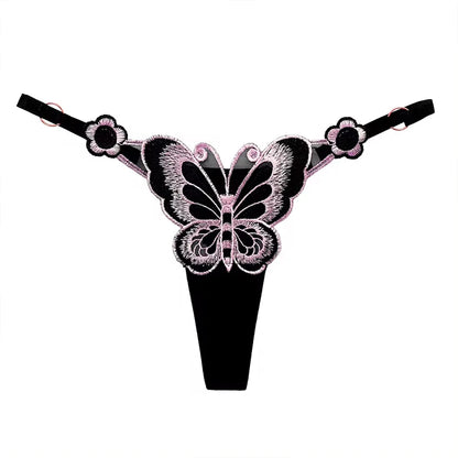 Soft Girl Butterfly Thong, kawaii pastel lingerie for baddie ddlg vibes