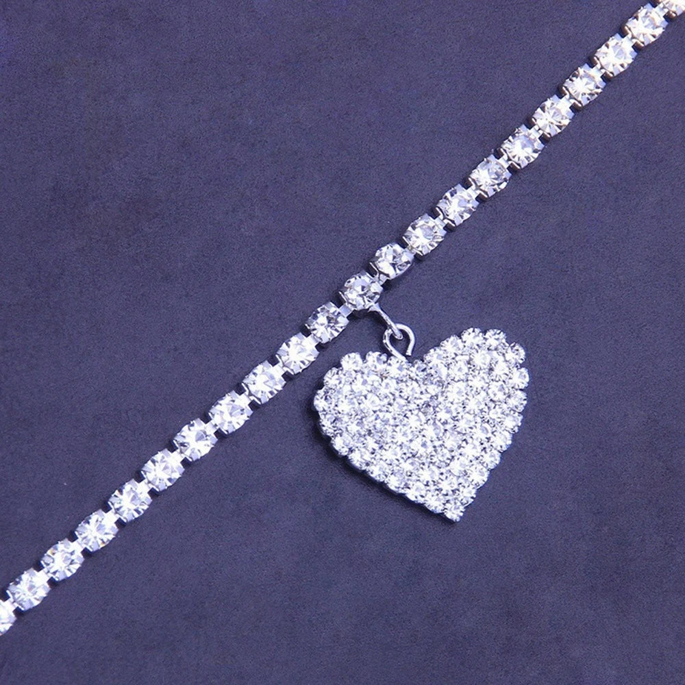 Soft girl sparkle anklet in silver, playful accessory for babygirl energy, ddlg and abdl vibes.
