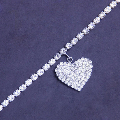 Soft girl sparkle anklet in silver, playful accessory for babygirl energy, ddlg and abdl vibes.