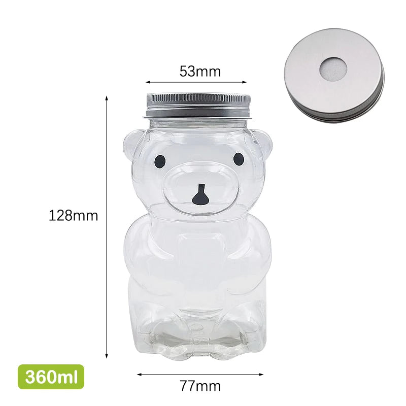 Soft Kawaii Teddy Sip Bottle with pastel design & cutecore style