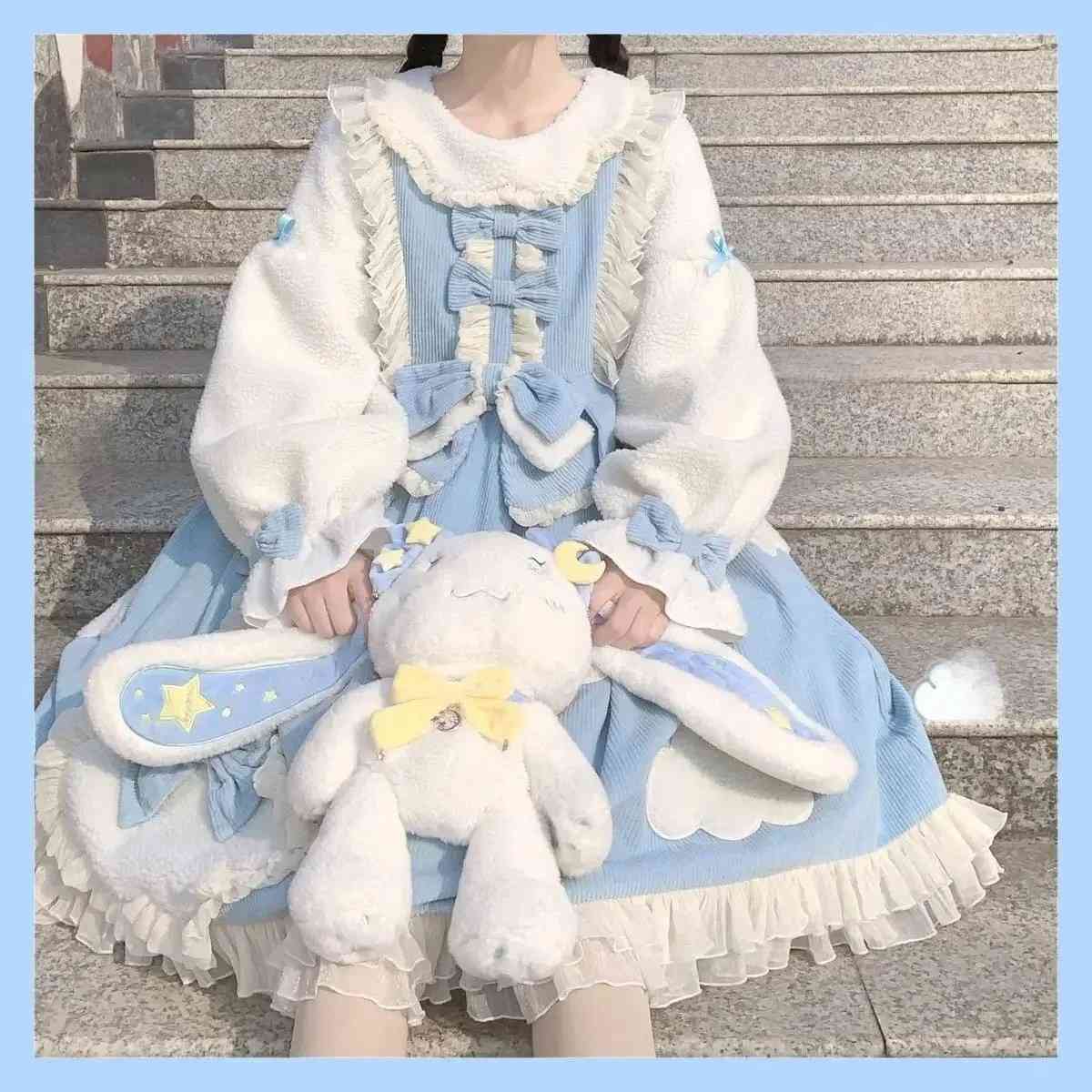 Soft little dress in pastel colors, perfect for ABDL/DDLG moments, lounging, and dreamy selfies