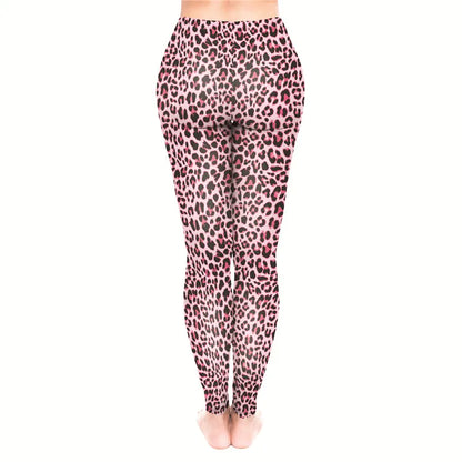 soft pink leopard leggings snatched fit stretchy comfy brat kawaii DDLG ABDL cutecore fashion