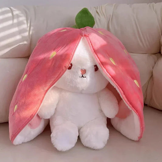 Soft Zip & Snuggle Bunny Plush, huggable kawaii toy for cuddles and collection