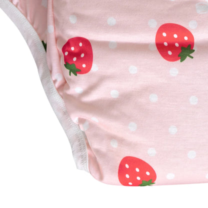 Strawberry pastel training pants for playful adult baby or DDLG/ABDL sessions, soft and comfortable 🧸💖