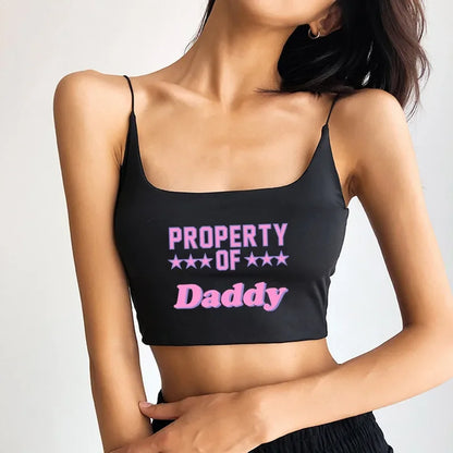 Stretchy fitted seamless double-lined crop top perfect for littles and baddies