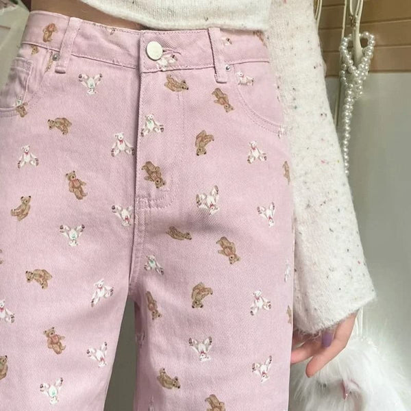 Sugar Bear Dollcore Denim Pants