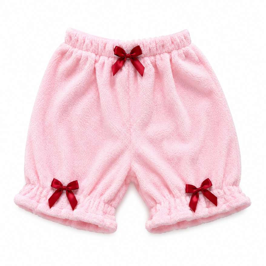 Ultra soft plush texture detail on sugar cloud puff Lolita bloomers
