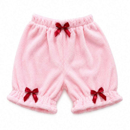 Ultra soft plush texture detail on sugar cloud puff Lolita bloomers