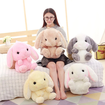 Sugar Stuffed Plush Bunny Backpack 🍬 all 5 colors (white, pink, brown, gray, yellow) DDLG ABDL babycore kawaii oversized 50cm plush bag 🎒