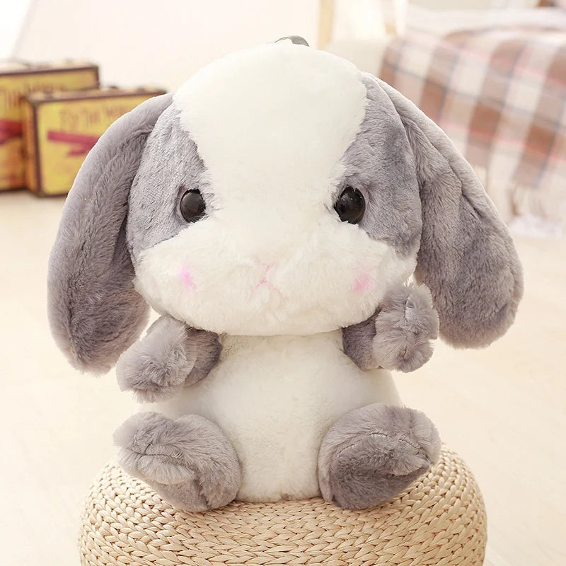 Gray Sugar Stuffed Plush Bunny Backpack ☁️ kawaii DDLG ABDL oversized plush bag, soft PP cotton filling & babycore aesthetic 🎒
