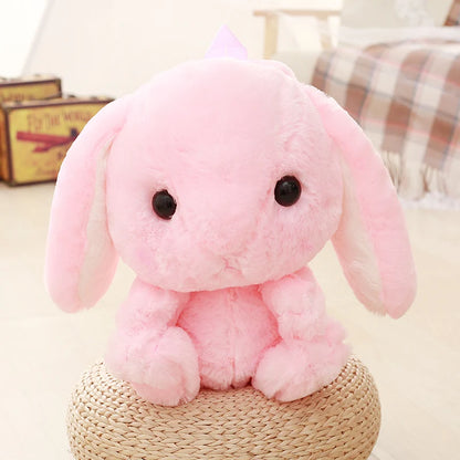 Pink Sugar Stuffed Plush Bunny Backpack 🎀 kawaii DDLG ABDL 50cm plush bag with PP cotton softness & adorable babycore vibes 🍭