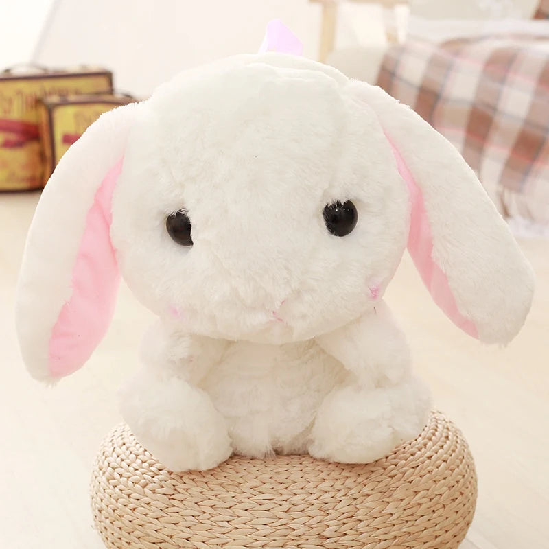 White Sugar Stuffed Plush Bunny Backpack 🐇 50cm plush bag, DDLG ABDL kawaii babycore style, squishy PP cotton & roomy interior ☁️