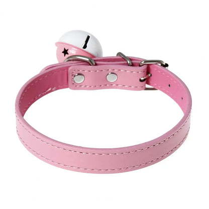 Tease Babe Bell Collar in soft pink, flirty, kawaii, and perfect for cutecore or DDLG playful vibes