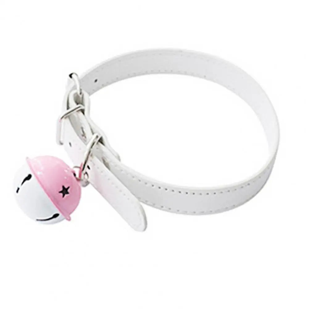 Tease Babe Bell Collar in white, soft and kawaii, perfect for Daddy/Mommy playful vibes