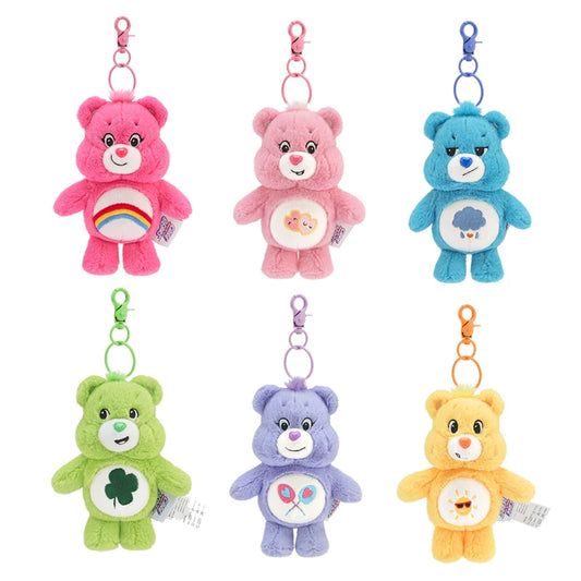 Teddy Cloud Crew plush keychain collection showing six colorful teddy-inspired cloud pals