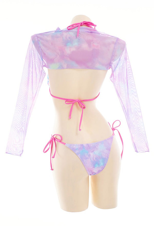 Colorful tie dye rave imagine set dreamy kawaii babygirl energy