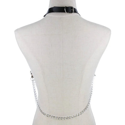 Black Triple O Starship Chain, edgy kawaii cutecore accessory for DDLG and doll play