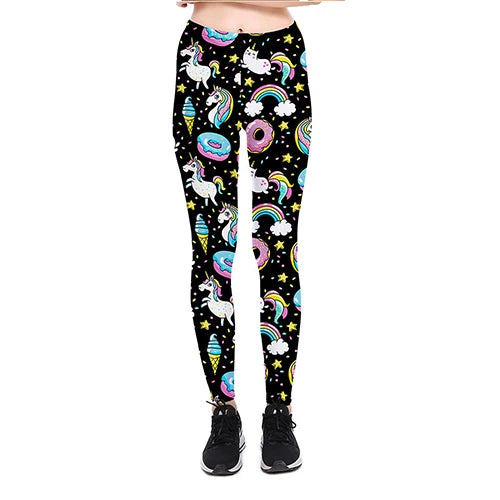 pastel unicorn sprinkle drip leggings soft stretchy fabric kawaii brat cutecore DDLG ABDL comfy fit