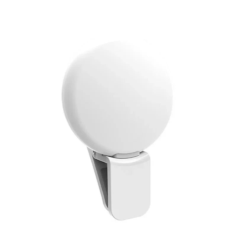 white selfie light clip ddlg abdl cutecore soft glow phone accessory for perfect selfies