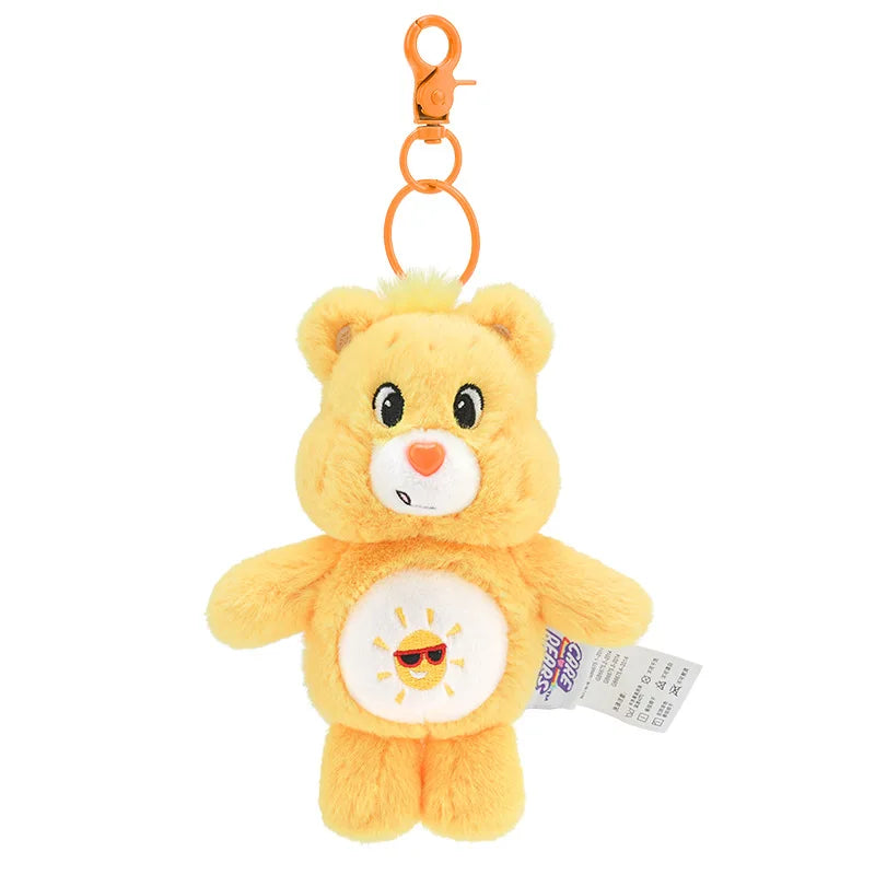 Bright yellow Teddy Cloud Crew plush keychain, ideal gift for plush collectors